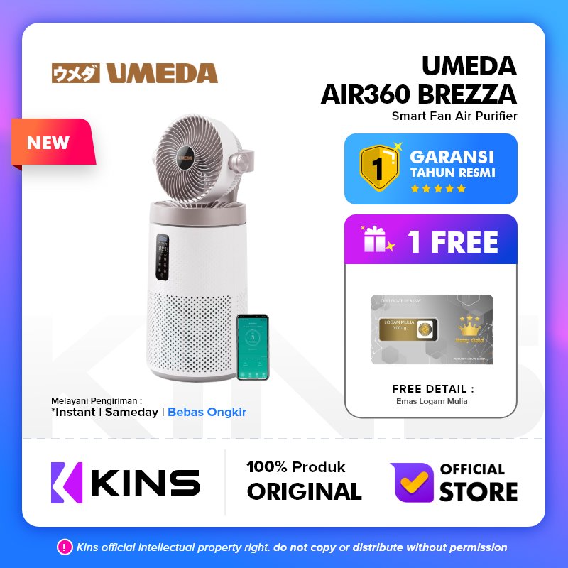 Umeda AIR360 Brezza Fan Air Purifier