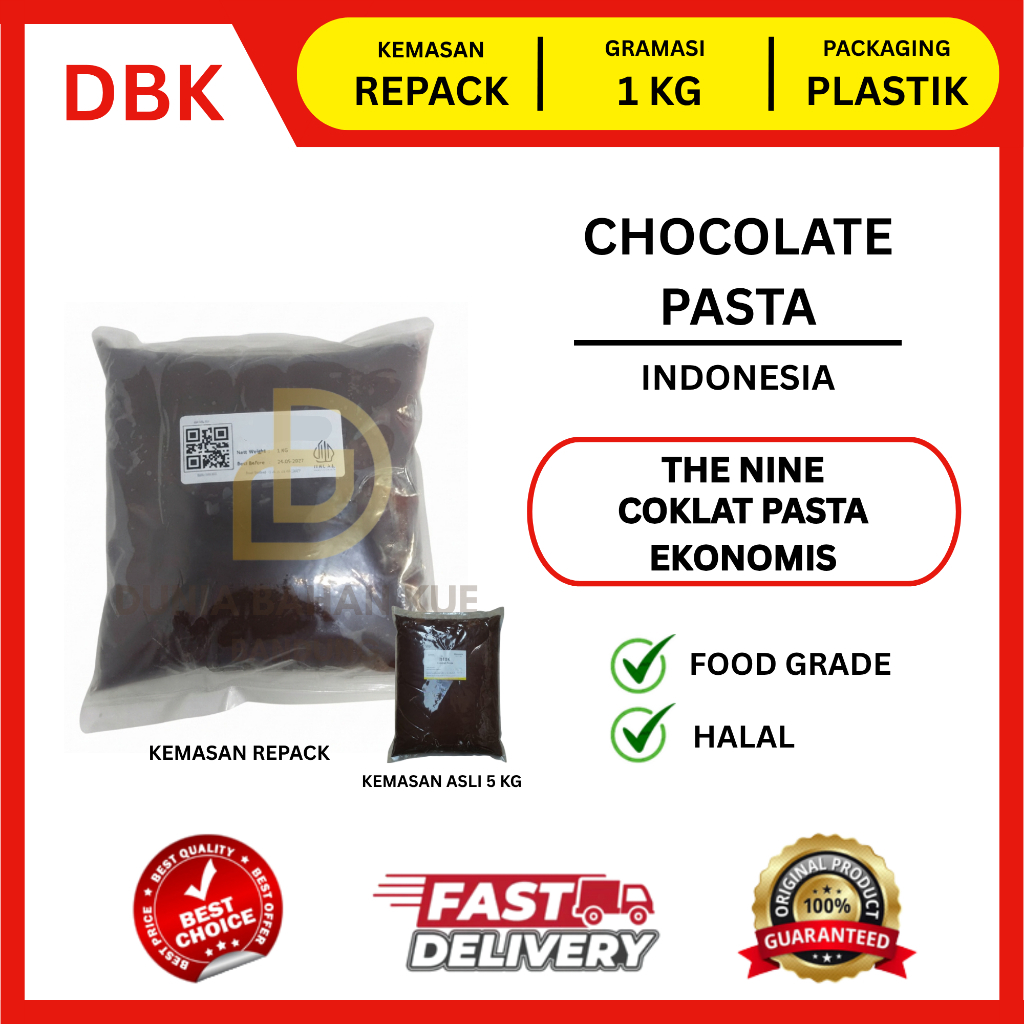THE NINE SELAI COKELAT PASTA FILLING EKONOMIS || 1 KG