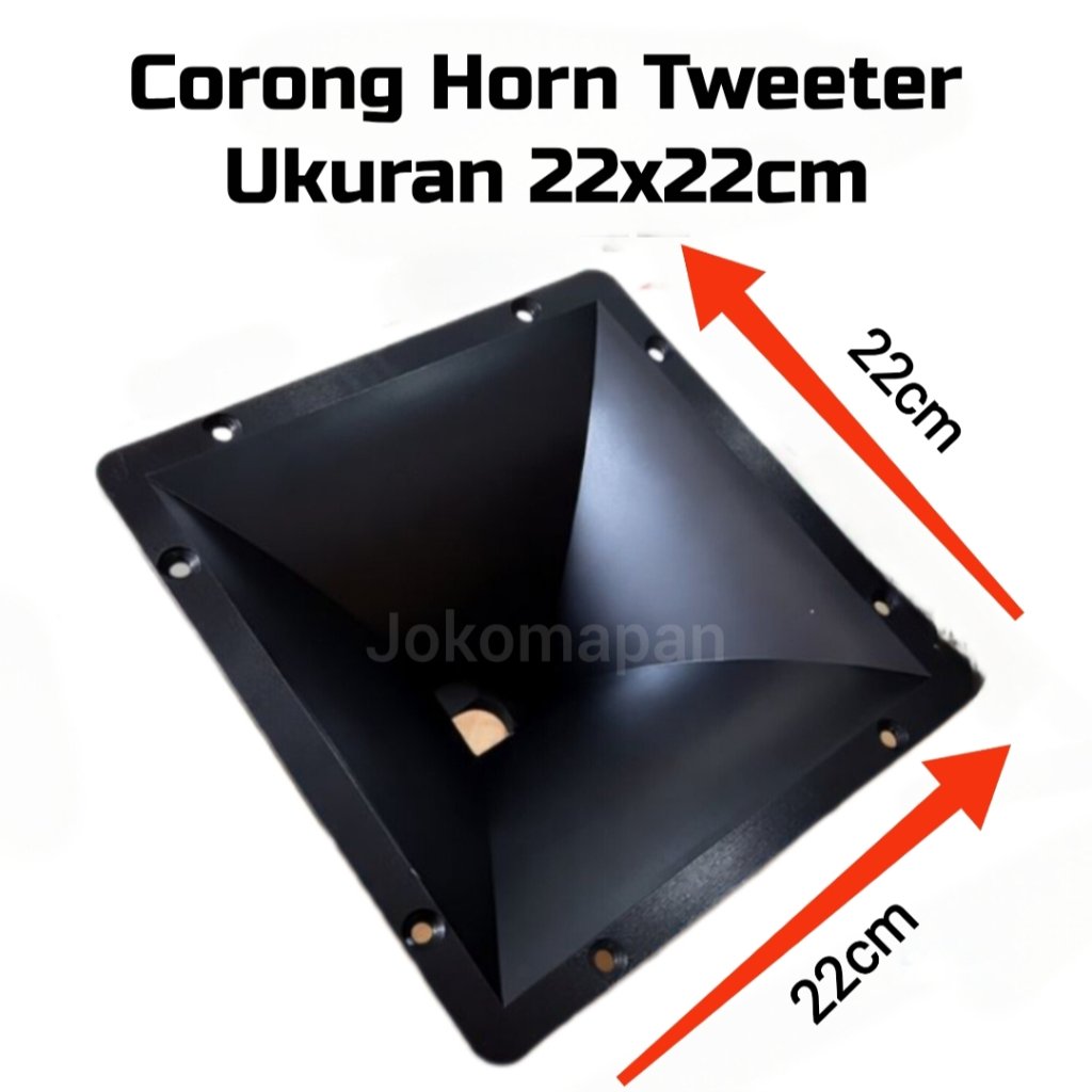Corong horn Tweeter plastik Tebal ukuran 22 X 22 x 14cm