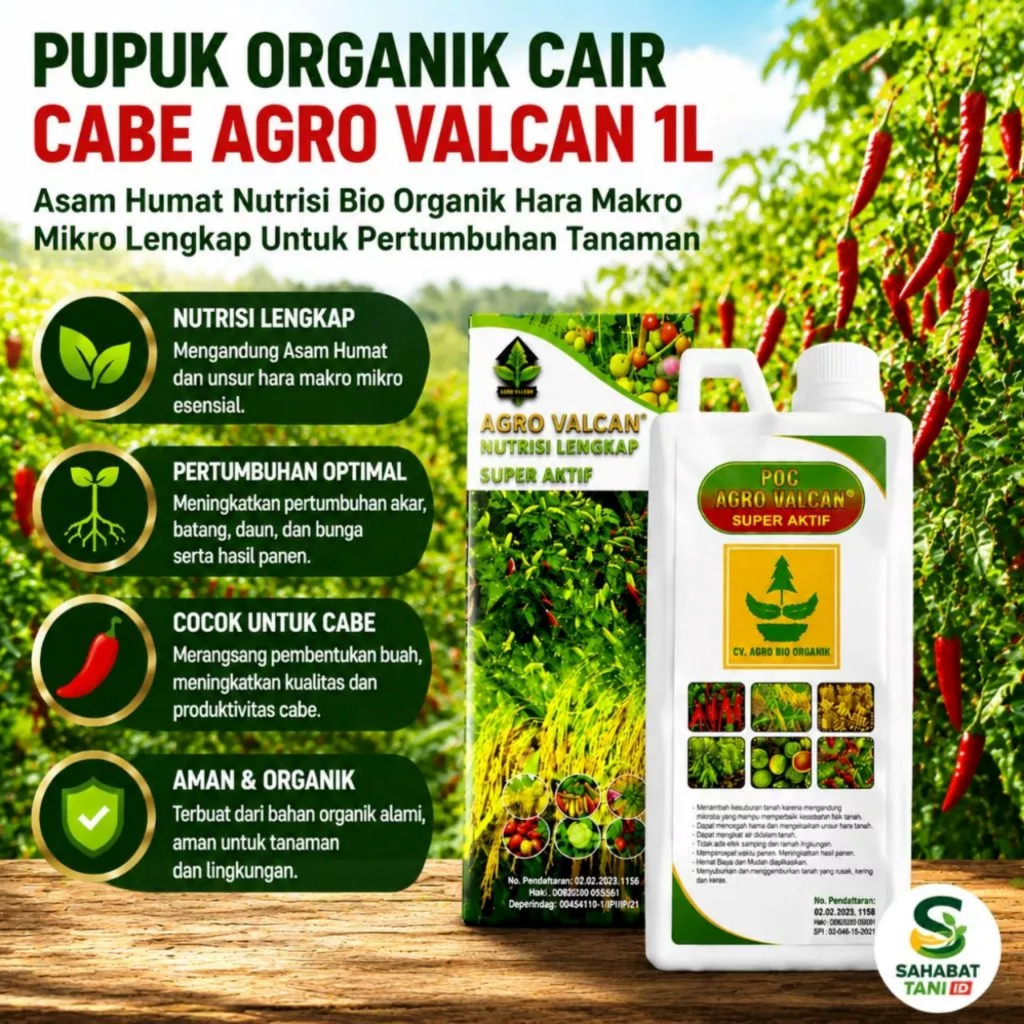 POC Obat Cabe - Zat Stimulator Tanaman Pupuk Anti Stres Obat Keriting Daun Nutrisi Pembesar Umbi