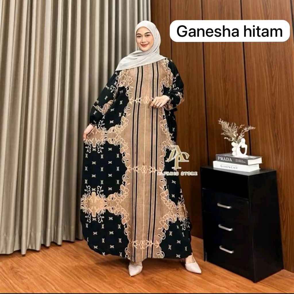 Gamis Rayon Ganesha dengan Bahan Adem dan Nyaman