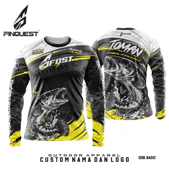 FINQUEST Jersey Mancing TOMAN PREDATOR Bisa Custom Nama dan Logo Basic