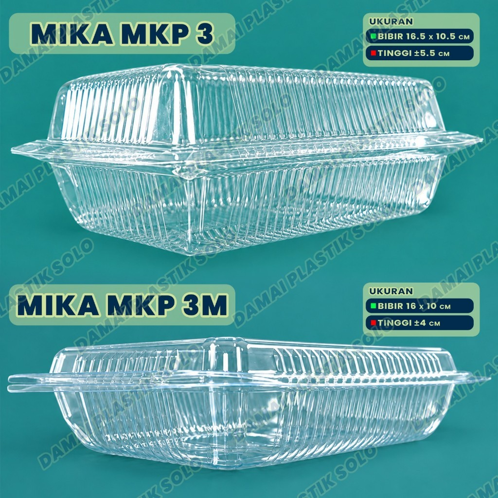 (100bj) MIKA SNACK MKP 3 DAN MKP 3M, PP Bening, Jernih