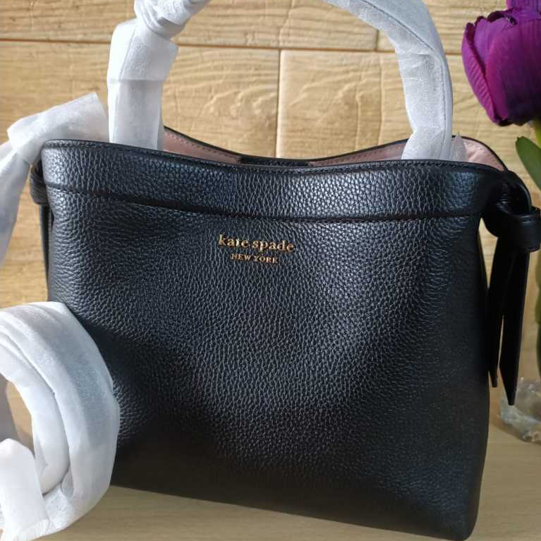Kate Spade Knott Medium Top Handle Bag Black