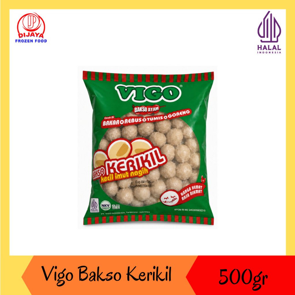 Vigo Bakso Ayam Kerikil - Bakso Ayam Kerikil 500gr