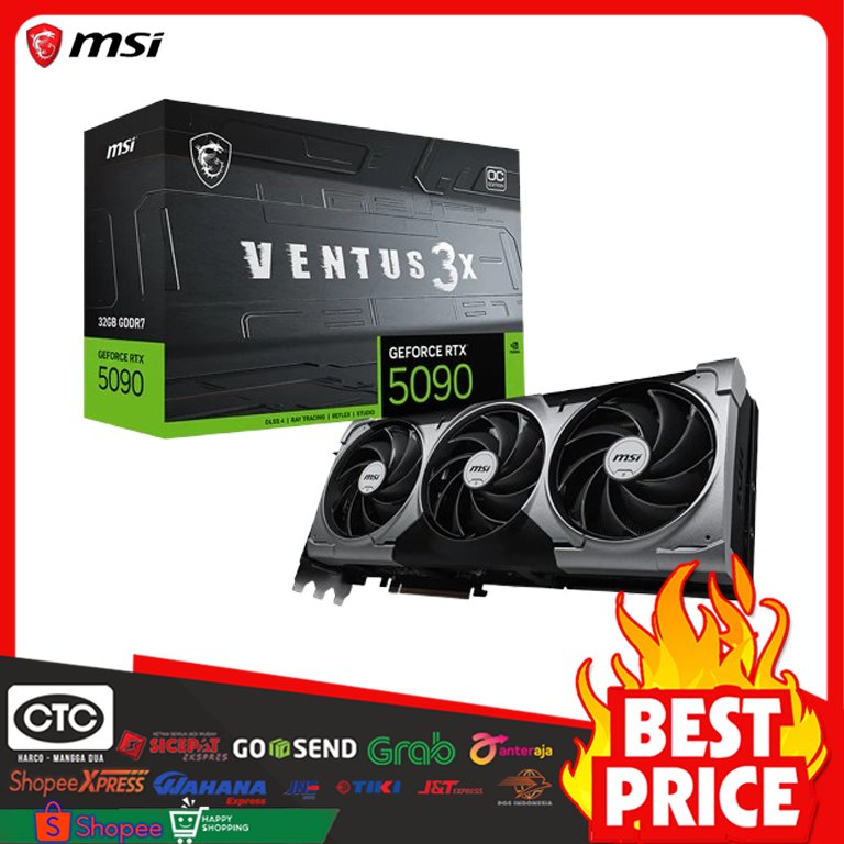 MSI GeForce RTX 5090 32G VENTUS 3X OC - GRAPHIC CARD | VGA CARD - RTX5090