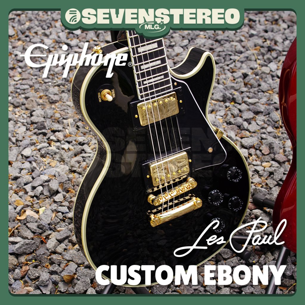 Epiphone Les Paul Custom Ebony W/ Gigbag