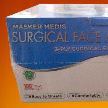 [ORIGINAL & PREMIUM] BalMed Surgical Face Mask 3-Ply Earloop - Isi 50 pcs / Box