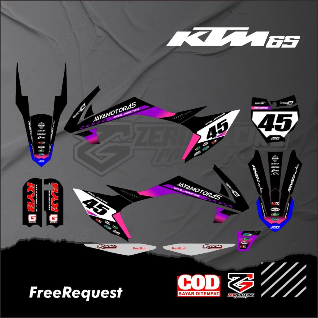 DECAL KTM 65 FULL BODY STIKER KTM 65