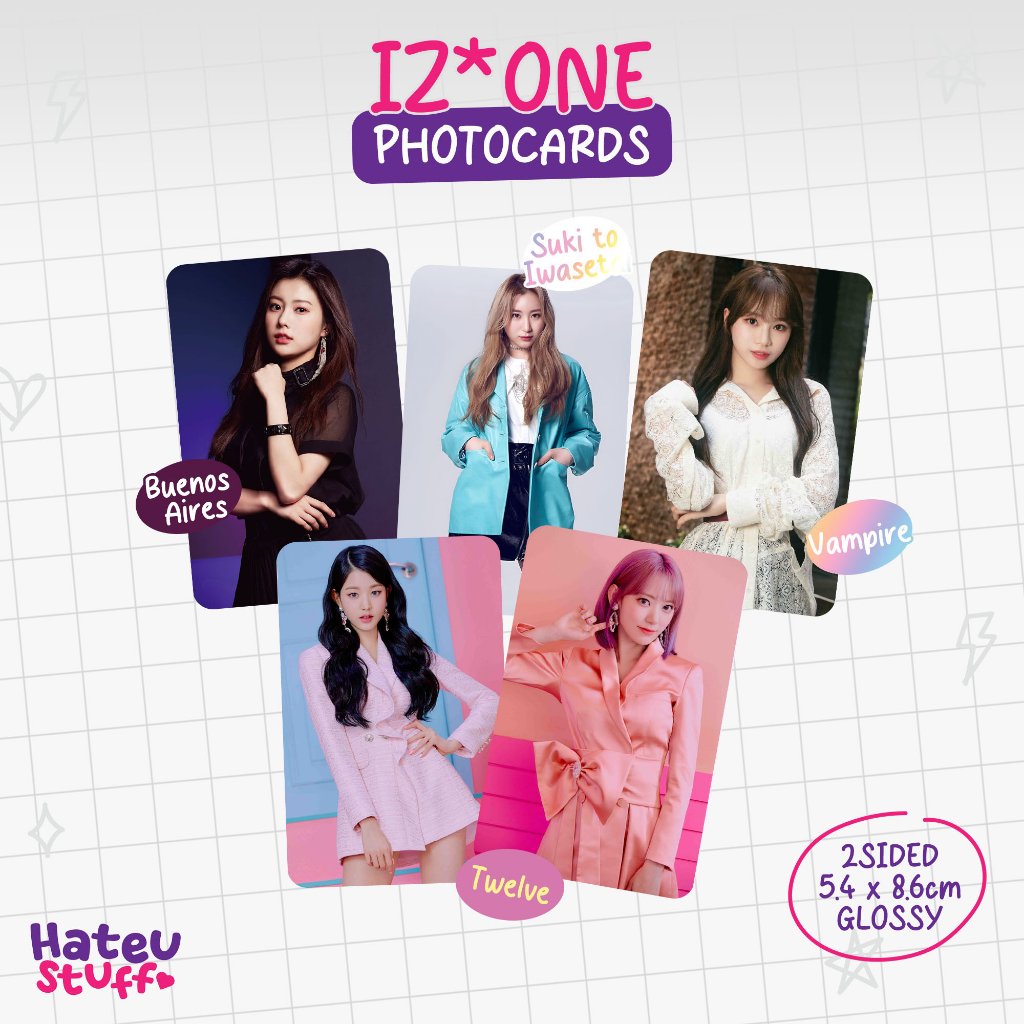 IZ*ONE Unofficial Photocard Twelve, Vampire, Buenos Aires, Suki to Iwasetai (IZONE)
