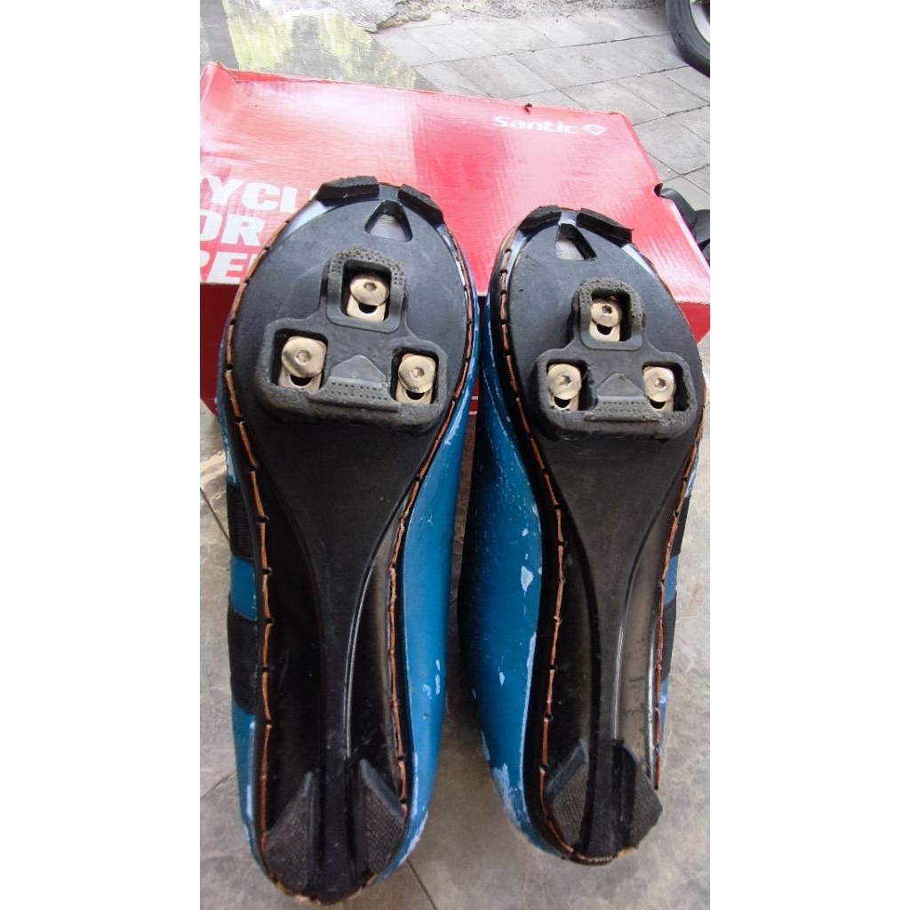 Sepatu Sepeda Cleat untuk Roadbike + Tapal Cleat