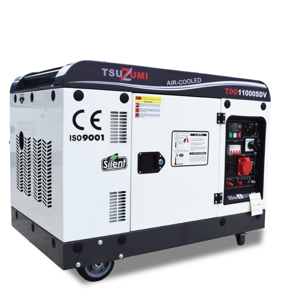 Genset 10 KVA 3 Phase Silent Diesel Tsuzumi TDG 11000 SDV Japan Technology / Genset Solar 8000watt P