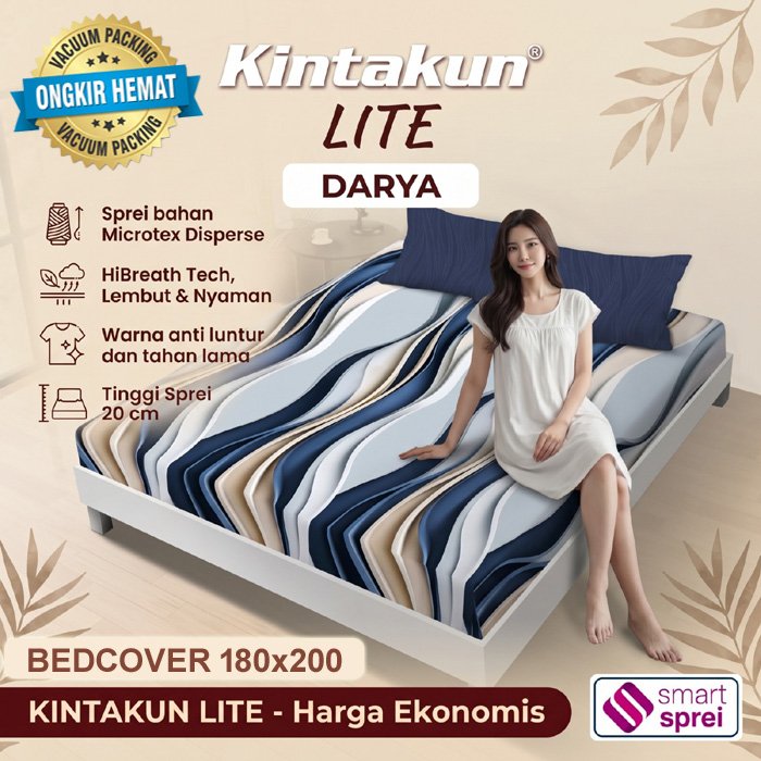 BEDCOVER KINTAKUN KING LITE / BEDCOVER KINTAKUN 180x200 / BEDCOVER 180x200 KINTAKUN