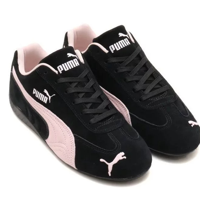Sepatu Casual Pria Sp3edcat Og Black Mauve Pink Suede On - Sepatu Sneakers Unisex Desain Stylish