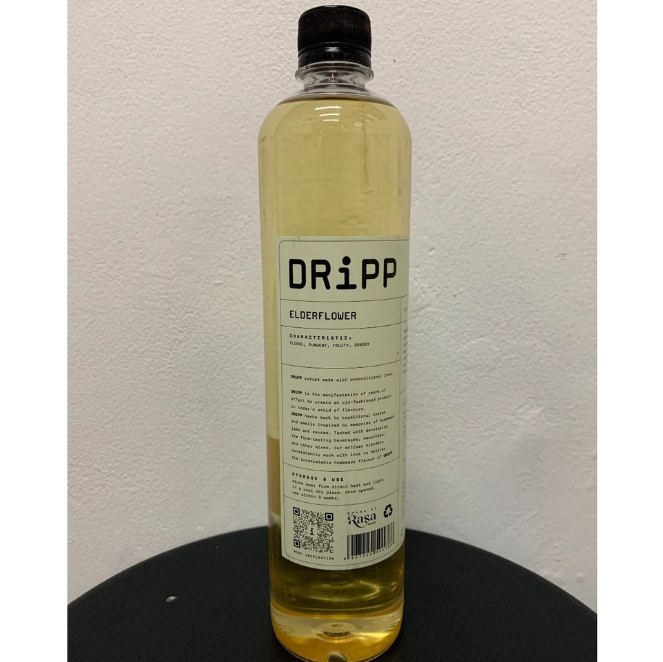 DRiPP - Elderflower Syrup 760 Ml - Sirup Premium Cafe Kopi Kekinian / Mocktail