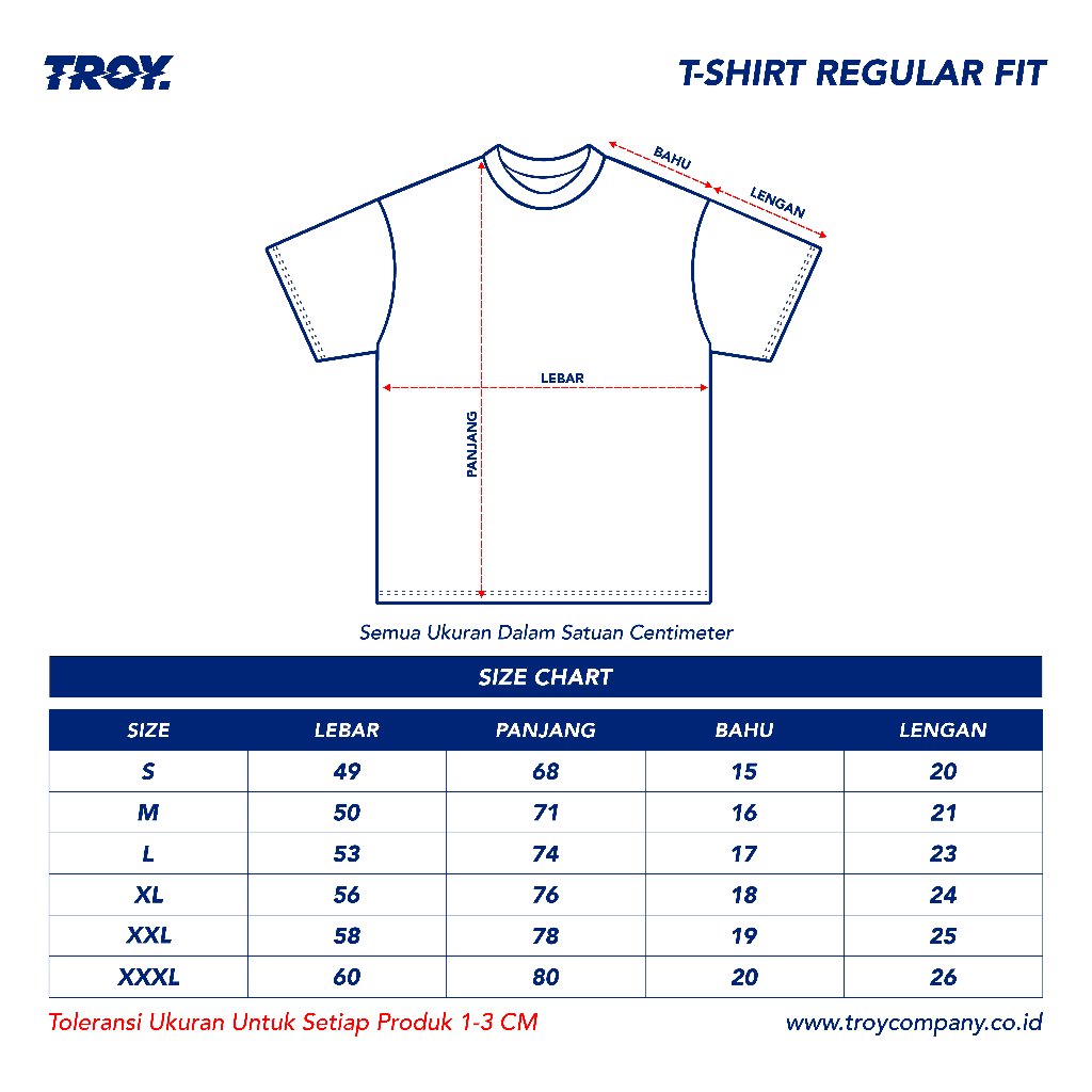 Troy Company T-Shirt Black Fortress - Kaos Pria Lengan Pendek Hitam MTD 3724