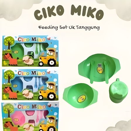 Ciko Miko Tempat Makan Bayi Feeding Set Plastik Ukuran Medium