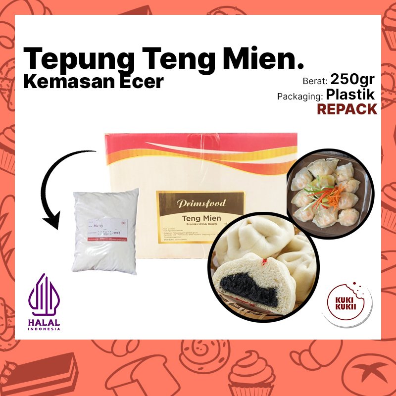 Primsfood Tepung Tang Mien 250gr REPACK | Tepung Pati Gandum Teng Mien 250 gram