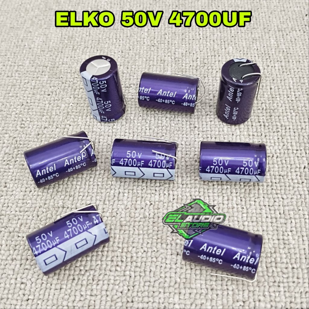 Elco kapasitor 50v 4700uf Elko terbaik Merk Antel/ Rubycon