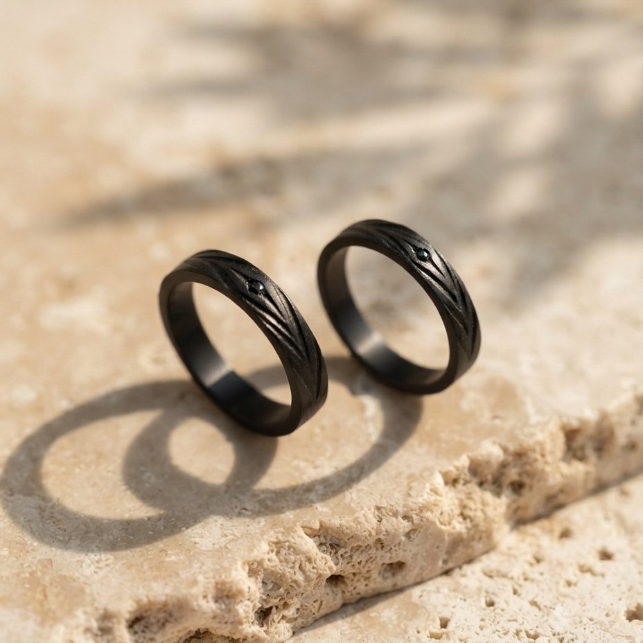 CINCIN RUSTIC COUPLE HITAM