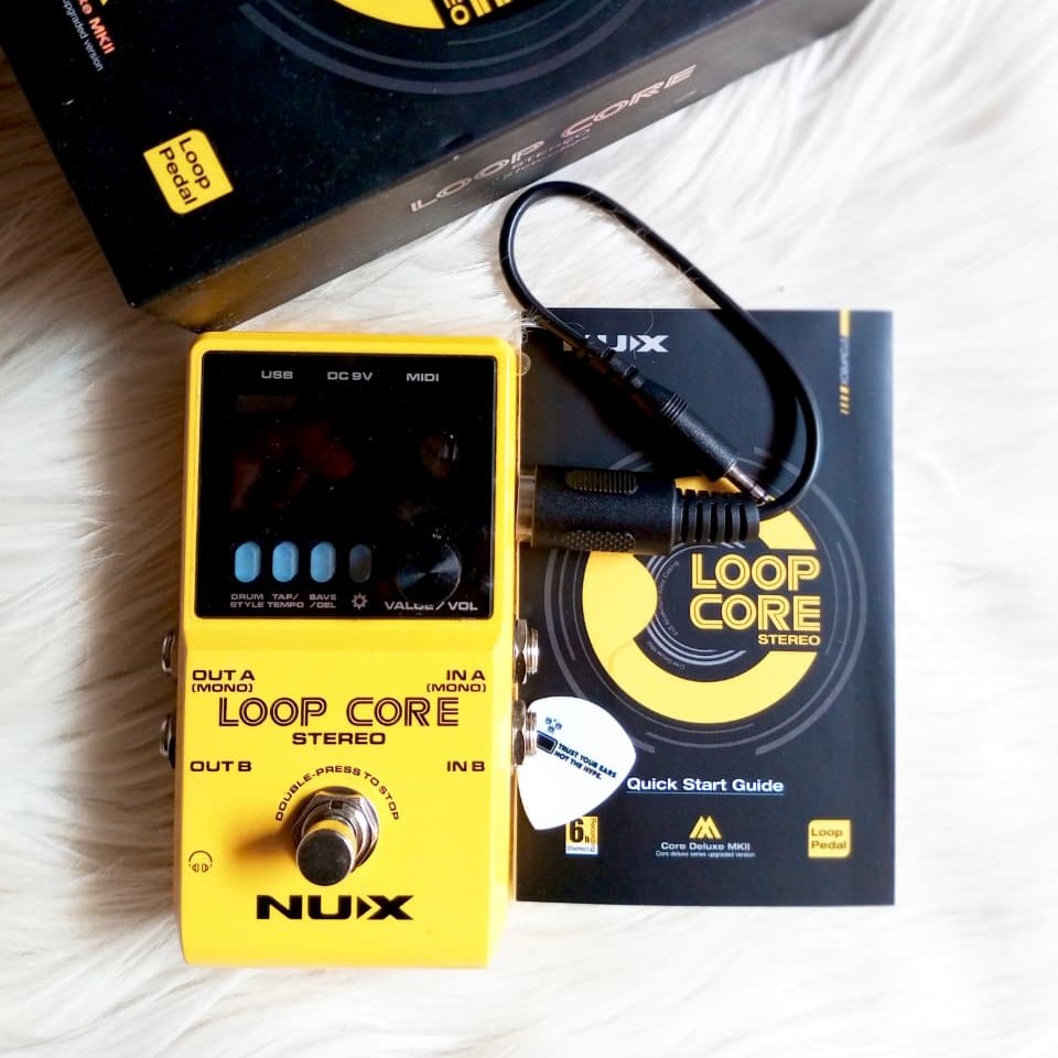 Nux Loop Core Stereo Pedal efek looper gitar bass