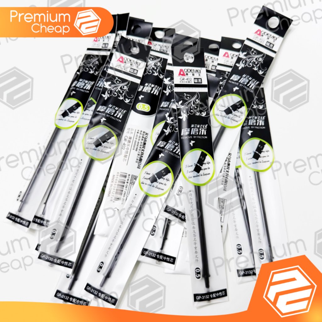 [20 PCS] Refill Gel Pen Hapus Erasable Isi Ulang Tinta Pulpen Hapus Odemei