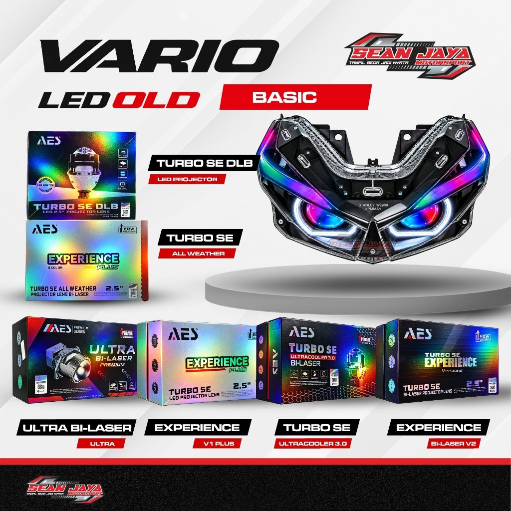 PROJIE BILED AES VARIO LED OLD 125 150  SEPAKET REFLEKTOR