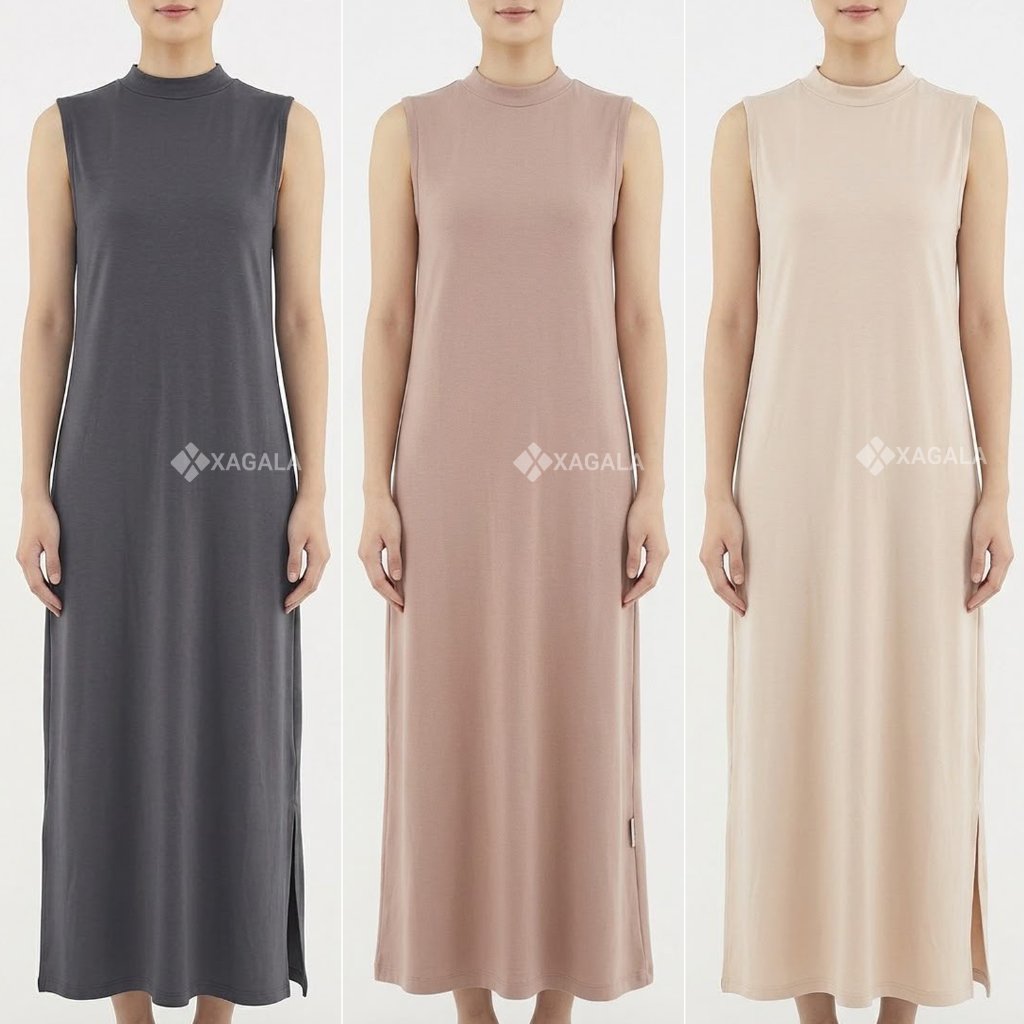 INNER GAMIS TANPA LENGAN INNER DRESS YUKENSI RAYON