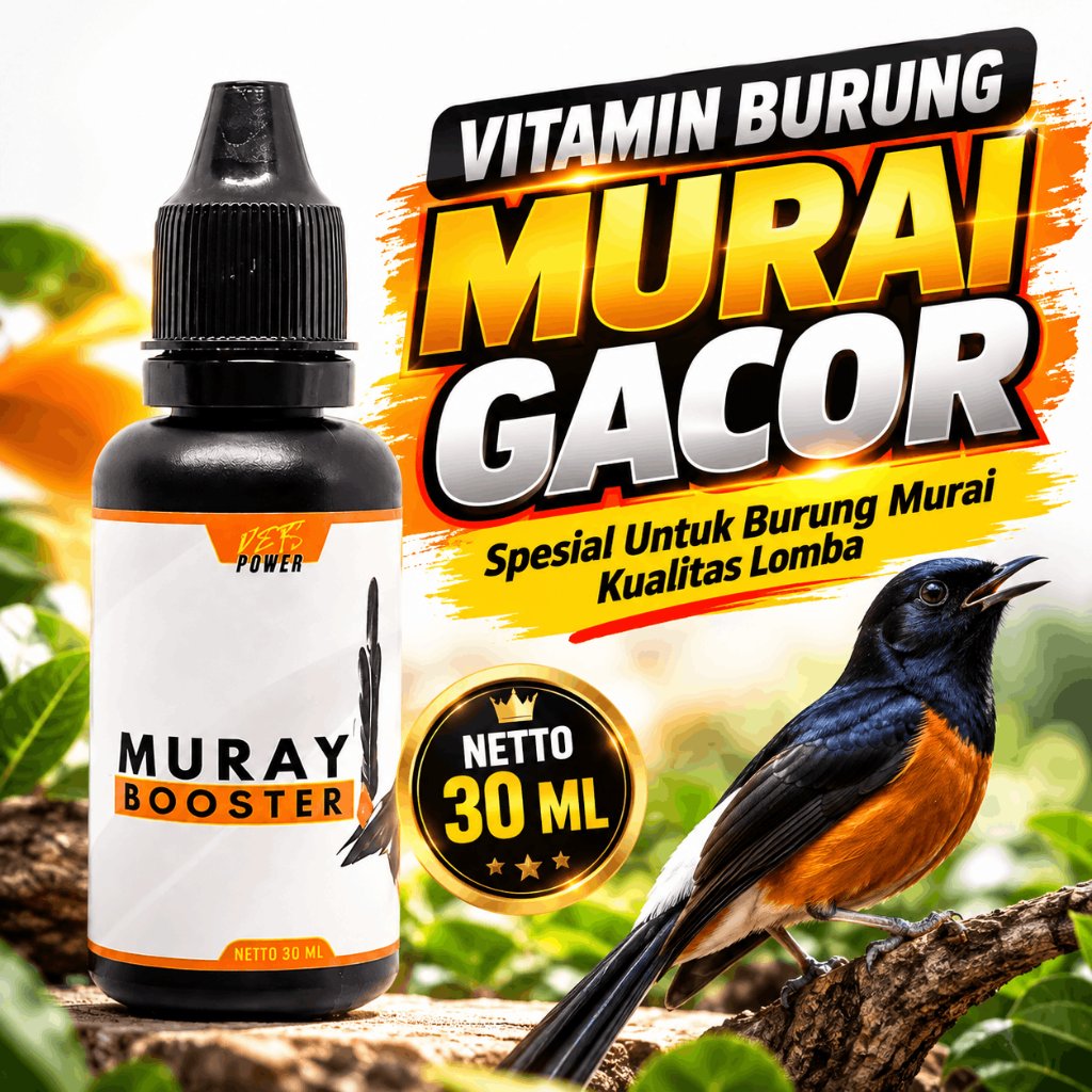 30 ML Vitamin Obat Burung Murai Batu Gacor Doping Penggacor Cabut Bulu Sakit Mabung Lumpuh Cabul Ser