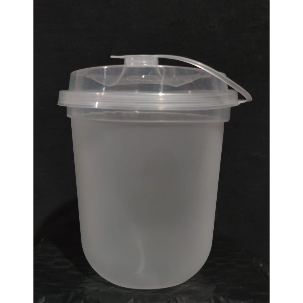cup injection 12 Oz OVAL + lid sambung polos warna frosted/doff