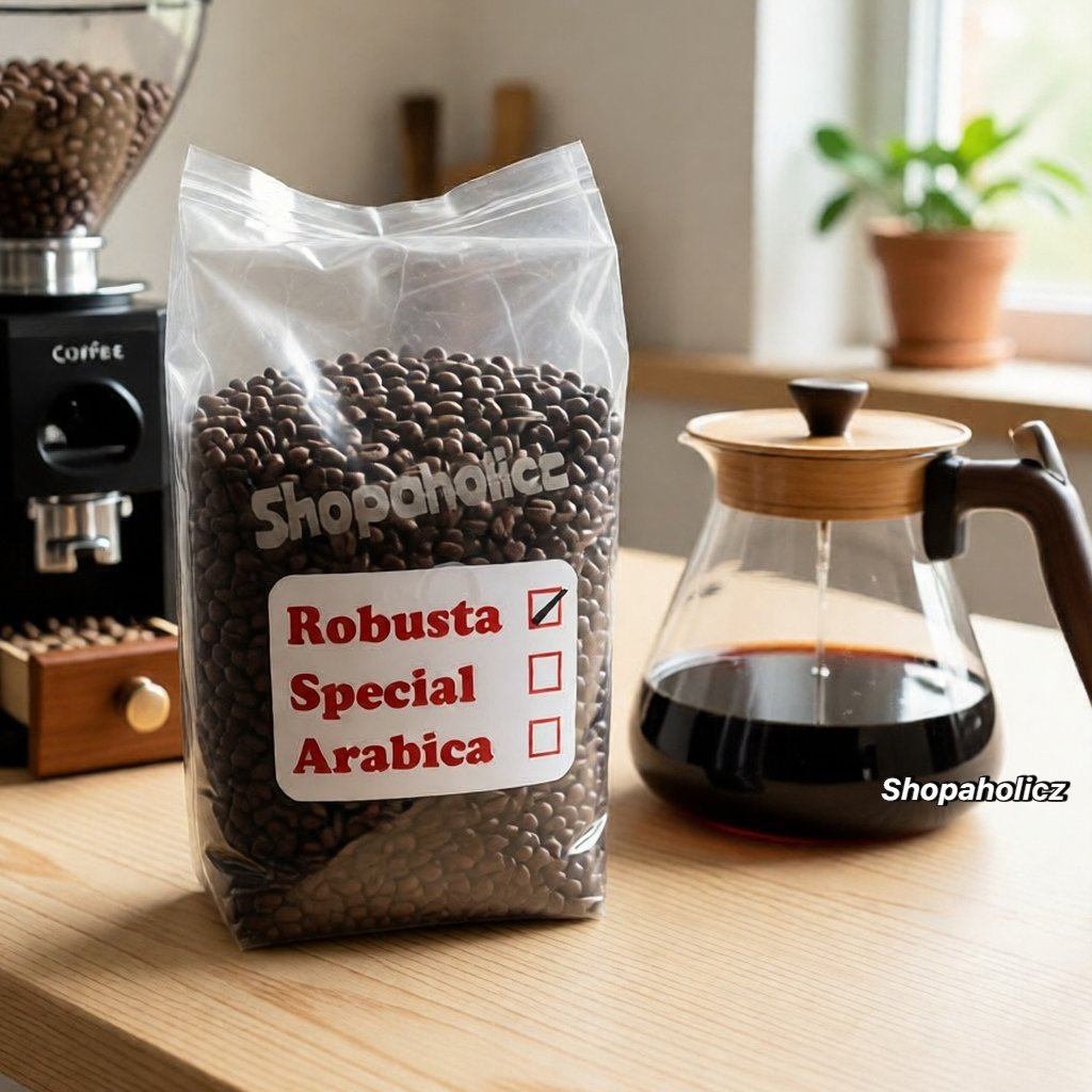 Kopi SETIA Robusta 1kg - BUBUK/BIJI- Khas Makassar