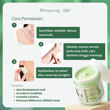 PROMO MURAH TERBATAS... 3 Pcs SHINYOUNG Binahong Cream - Salep Gatal - Salep Jamur Kulit - Salep BPO