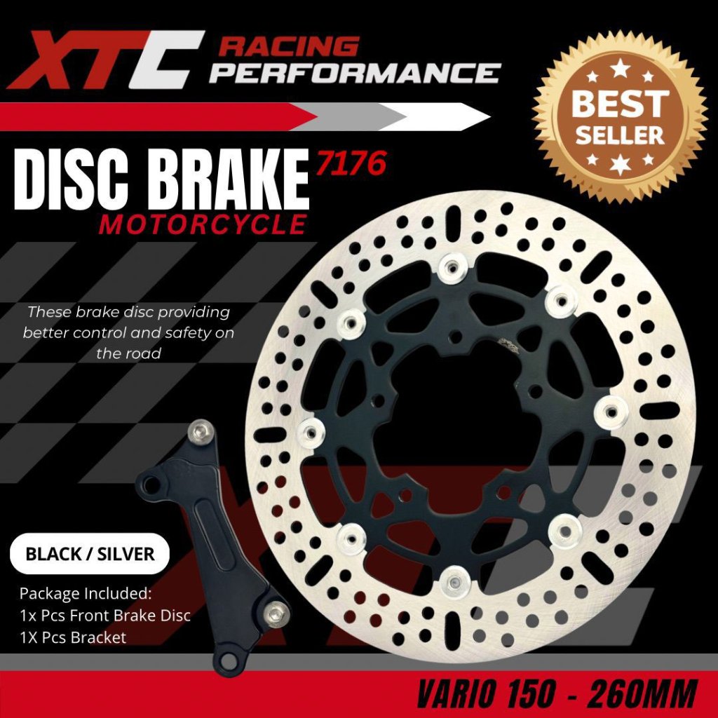 DISC 260MM VARIO150 NEW VARIO125 NEW GEN 2 PIRINGAN CAKRAM DEPAN 260MM + BREKET