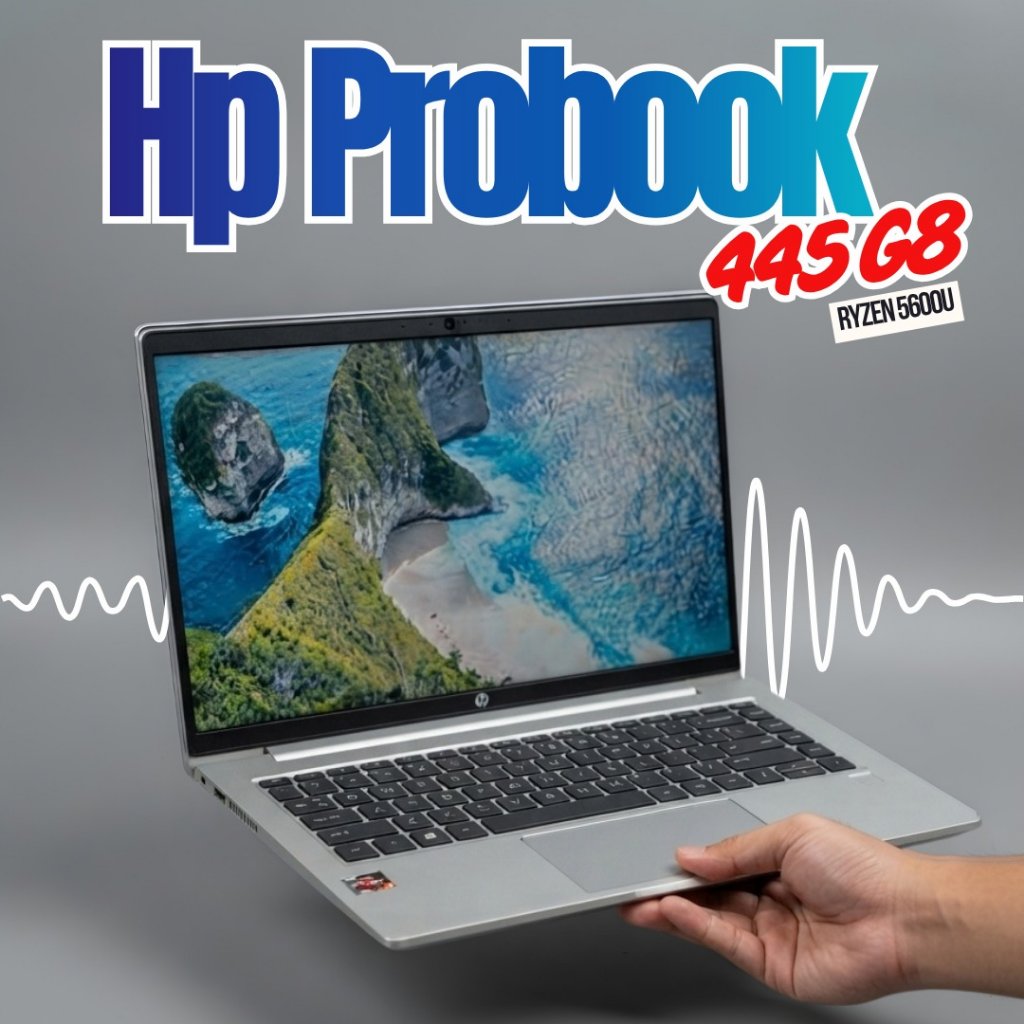 HP ProBook 445 G8 | AMD Ryzen 5 5600U | RAM 8GB | SSD 256GB | Laptop Second Berkualitas