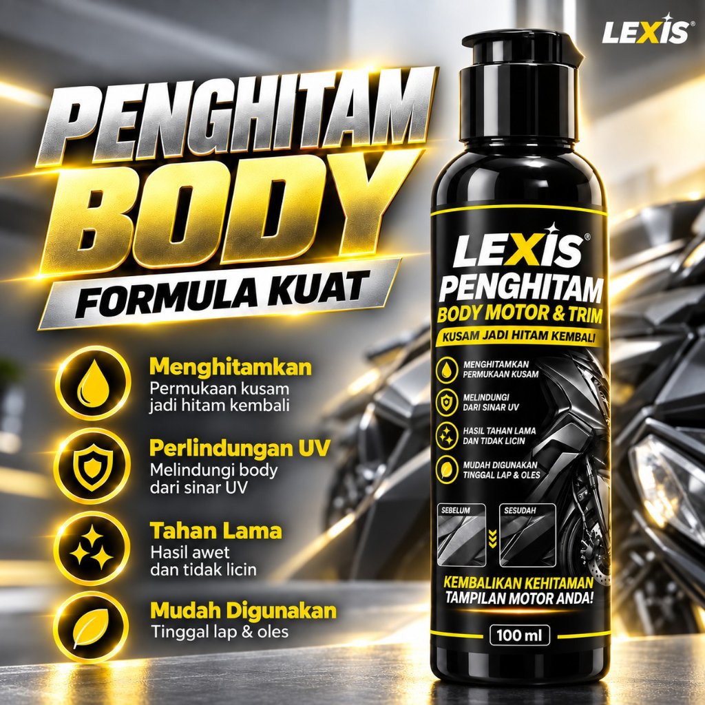 Penghitam Body Motor Mobil Pengkilap Doff Magic Permanen Trim Black Restorer Matte Lama Ban Kendaraa
