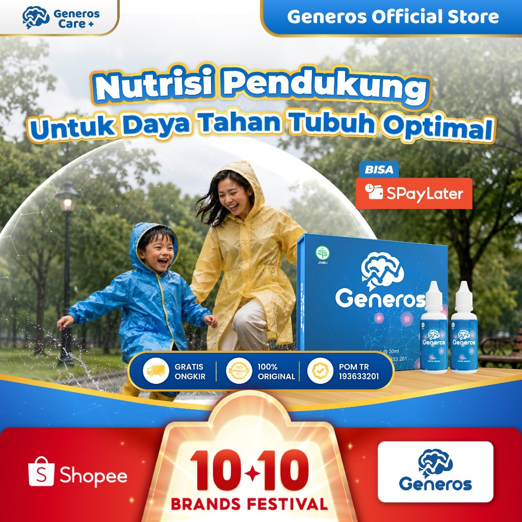 Generos Official Store - Vitamin Kecerdasan Otak Anak dan Membantu Meningkatkan Daya Tangkap Dengan 