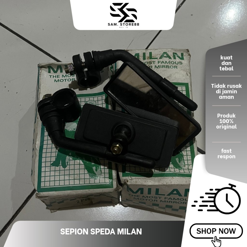 Spion Sepeda Milan, Kaca Spion Sepeda, Spion Sepeda Klasik
