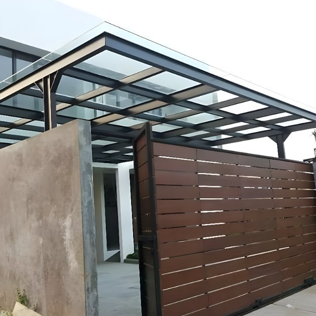 Kanopi Kaca Tempered Minimalis | Atap Kaca Teras & Garasi
