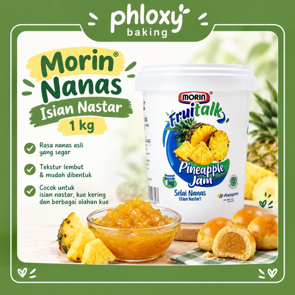 Morin Selai Nanas Isian Nastar 1Kg / Selai Nanas Morin 1 Kg Isian Nastar Premium /MORIN FRUITALK SEL