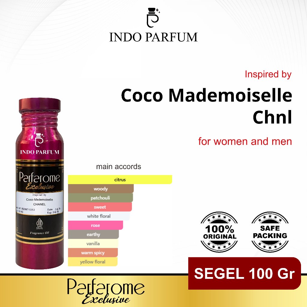 COCO MADEMOISELLE CHNL- Bibit Parfum Parfarome Exclusive - Segel 100 Gr