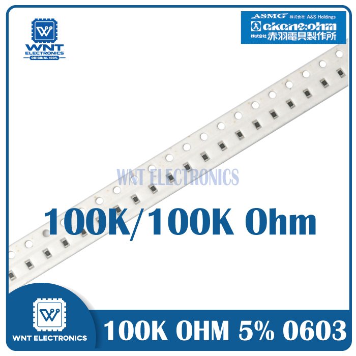 10pcs Resistor 100K 0603 SMD 5% 100K Ohm