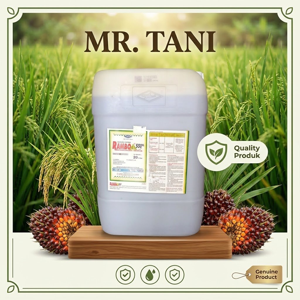 Herbisida RAMBO peak 550 Sl kemasan 20 liter / racun rumput glifosat