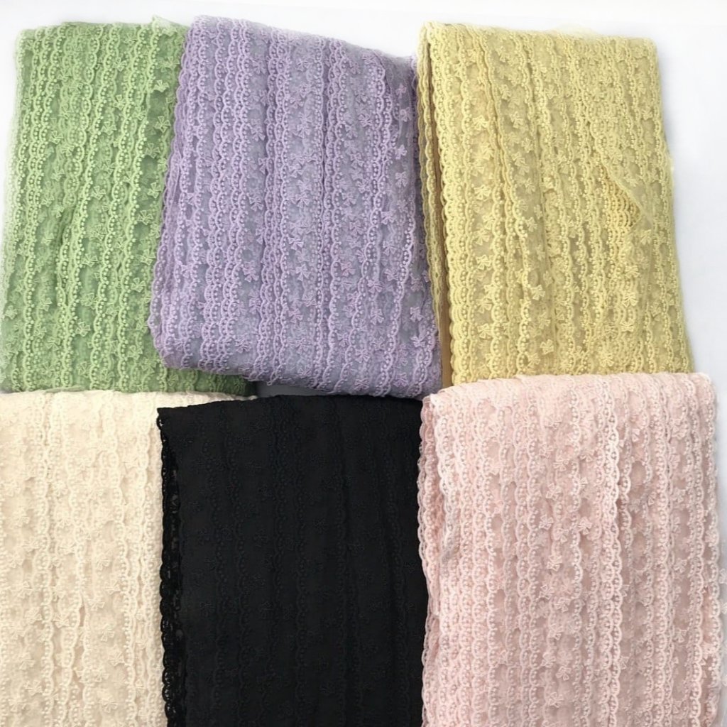 1YARD - PITA RENDA BORDIR MOTIF PITA/RENDA BORDIR/LACE RIBBON