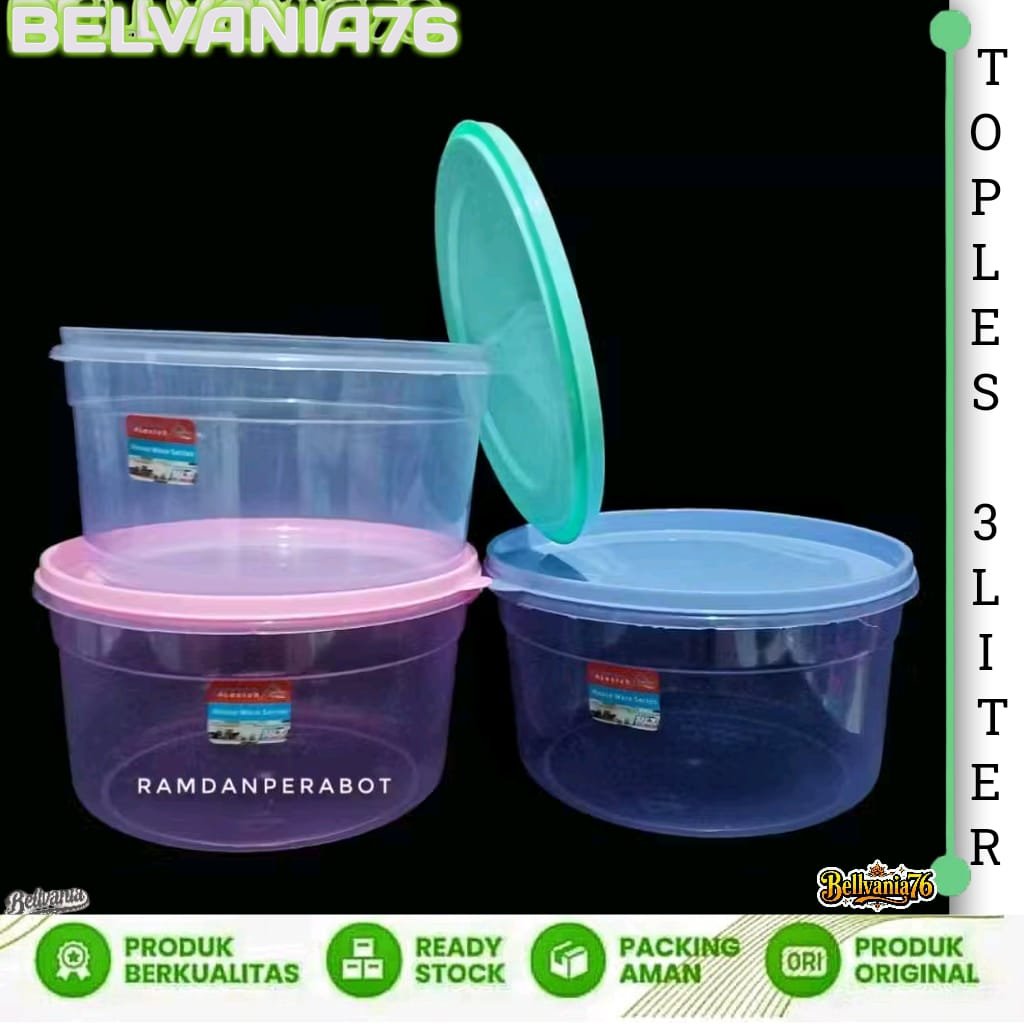 TOPLES KUE MAKANAN KERUPUK 3 LITER