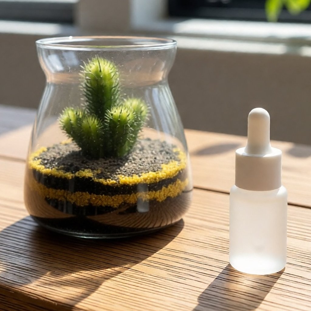 Botol kaca pipet 15ml bahu datar frosted natural / botol serum 15ml bahu datar frosted natural