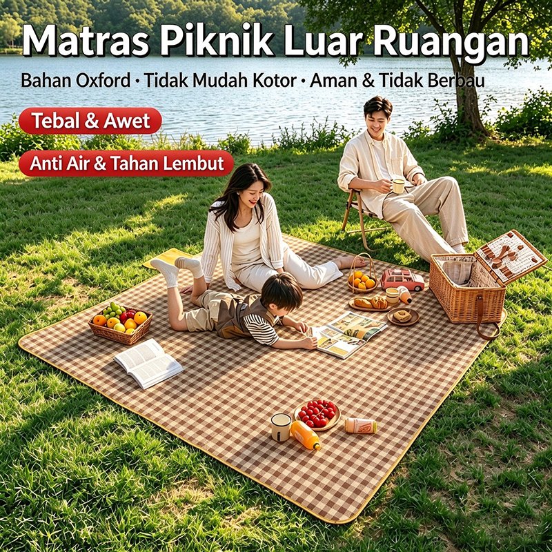 Piknik Tikar Piknik Outdoor TIKAR Piknik TEBAL WATERPROOF Alas100x150cm/150x200/200x300
