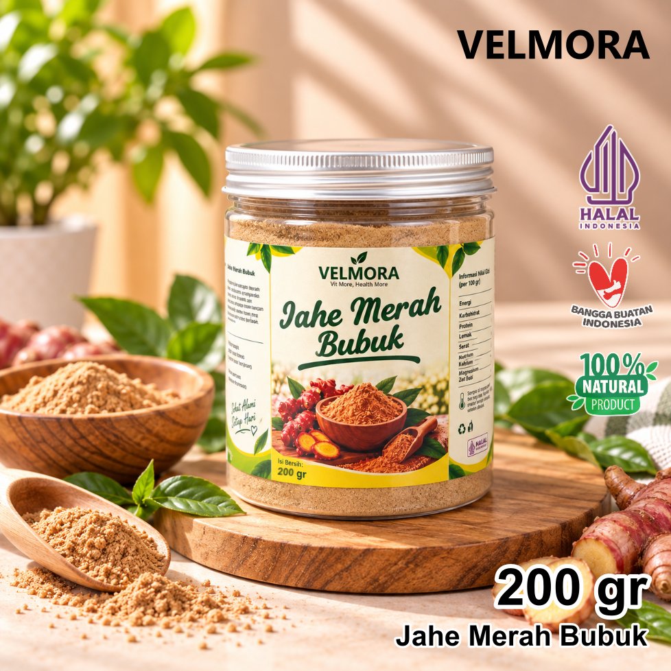 Velmora Jahe Merah Bubuk 200 gr