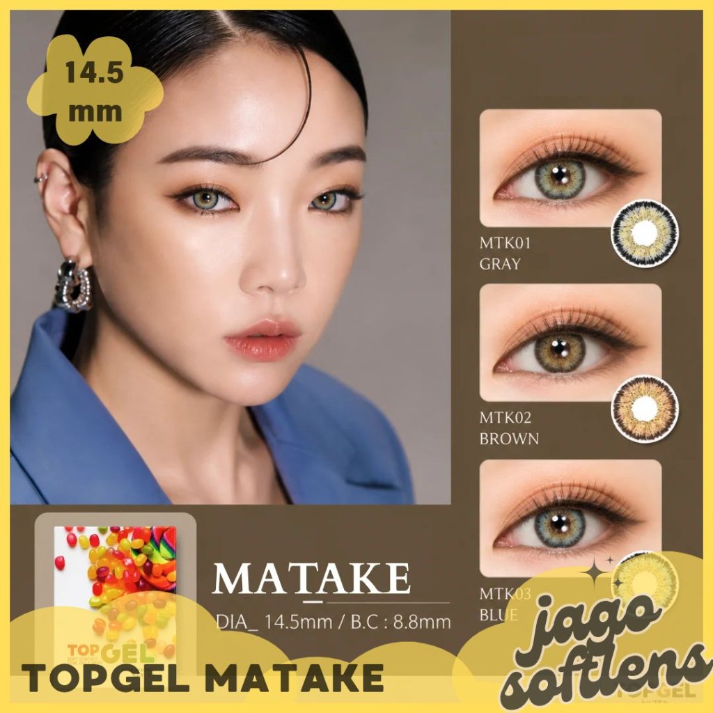 JAGO SOFTLENS BISA COD - SOFTLENS TOGEL MATAKE 14,5MM BIG EYES NORMAL & MINUS (-0,50 S/D -10,00) BY 
