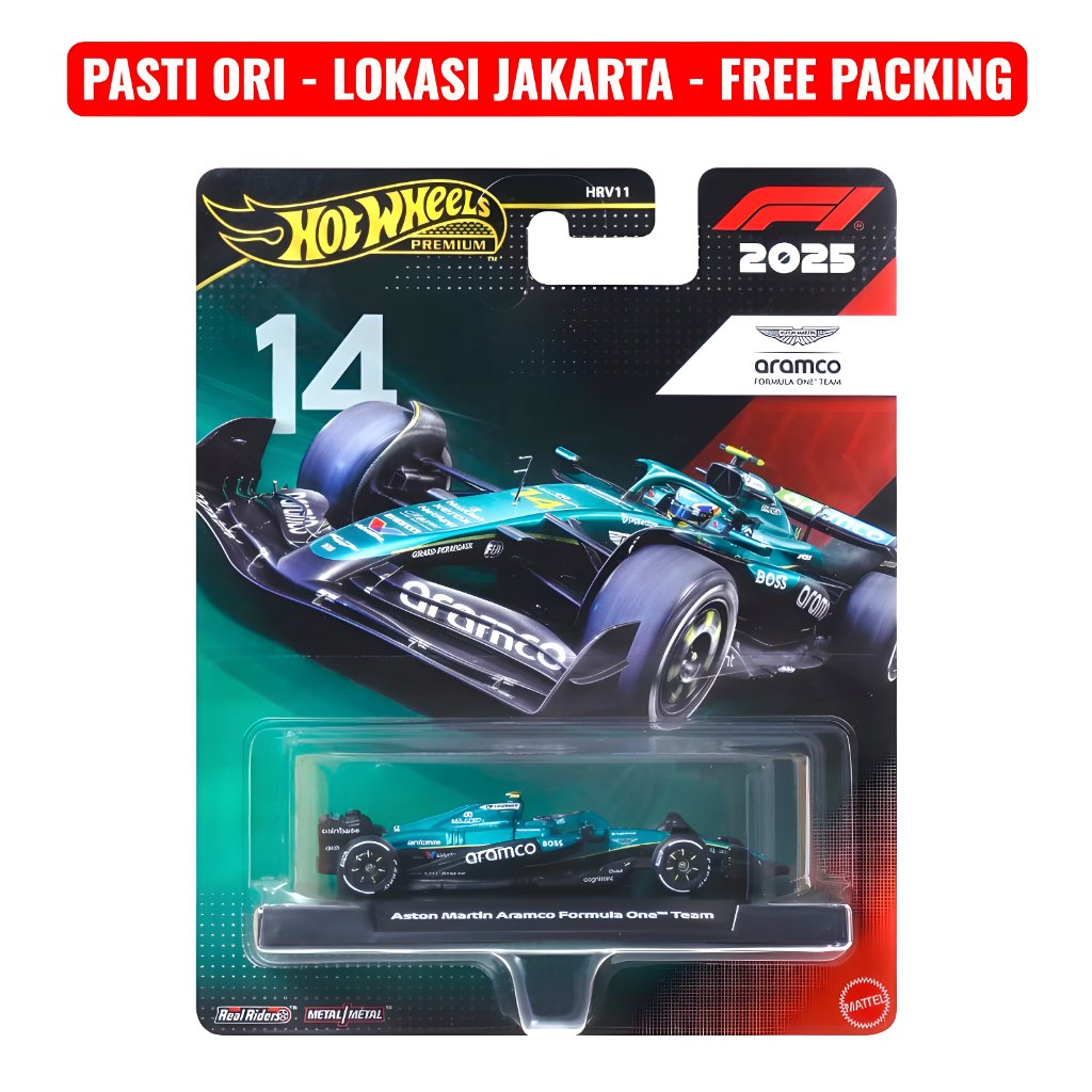 Hot Wheels Premium F1 Aston Martin Aramco Fernando Alonso 14 2025