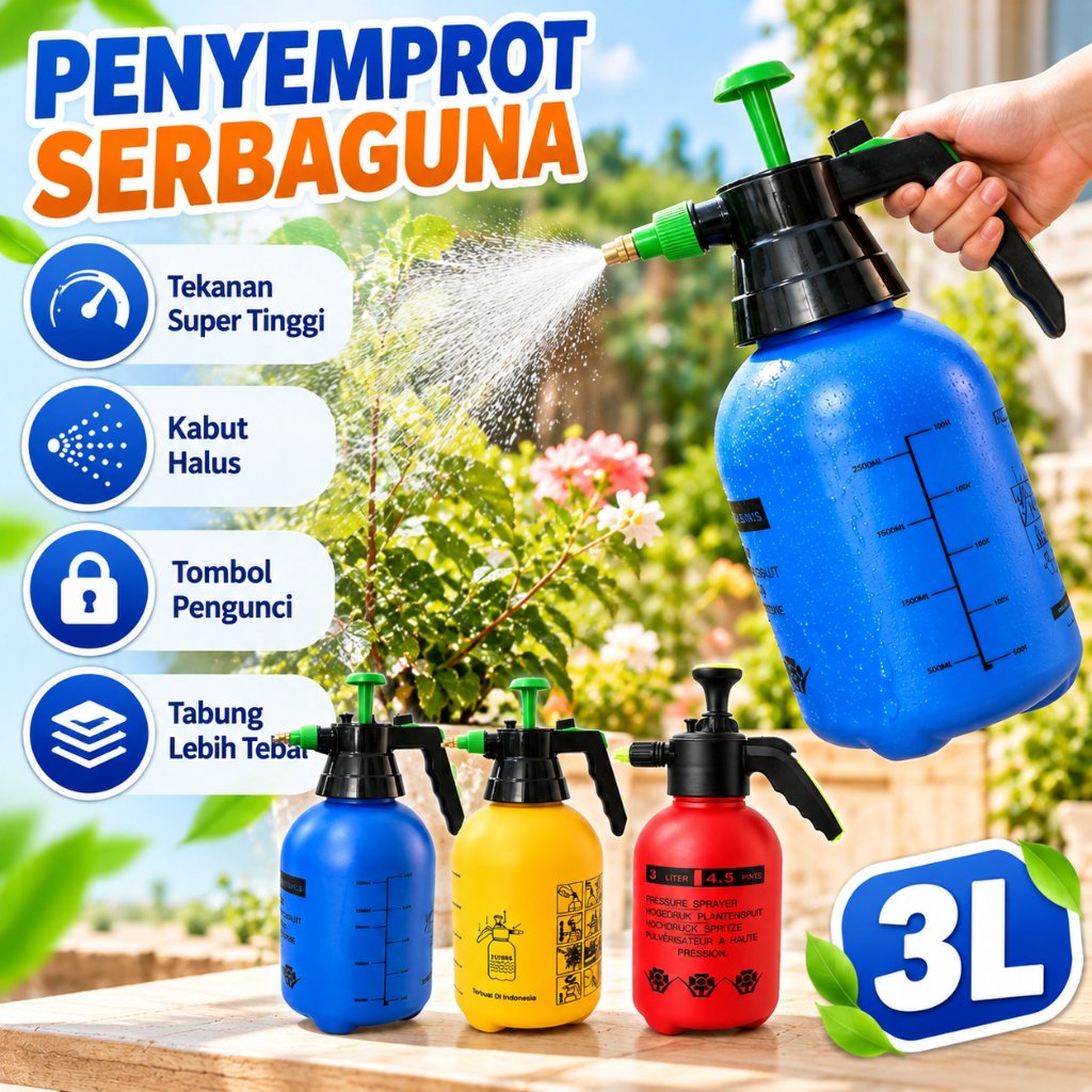 LAsen Alat Semprot Pompa Manual 1L / 2L / 3L, Alat Semprot Tanaman / Alat Semprot Kebun